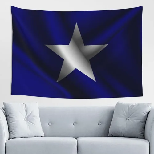 LIFANGMI Silk Style Bonnie Blue Flag Tapestry Wall Hanging 60x40 Inch Bedroom Living Room Dormitory Home Decoration Wall Tapestry