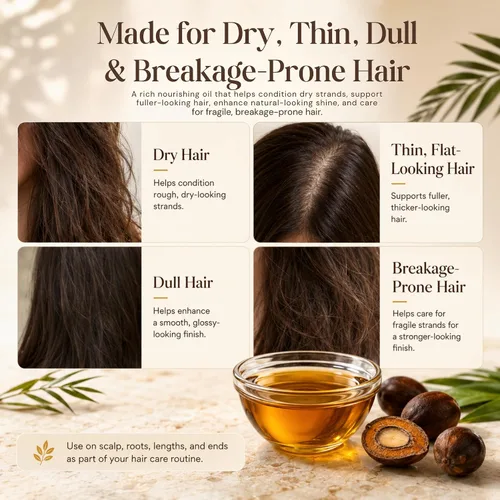 Miniatura 7 de Aceite de batana para el crecimiento del cabello, 100% puro hondureño prensado en frío crudo sin refinar para el cabello y tratamiento del cuero