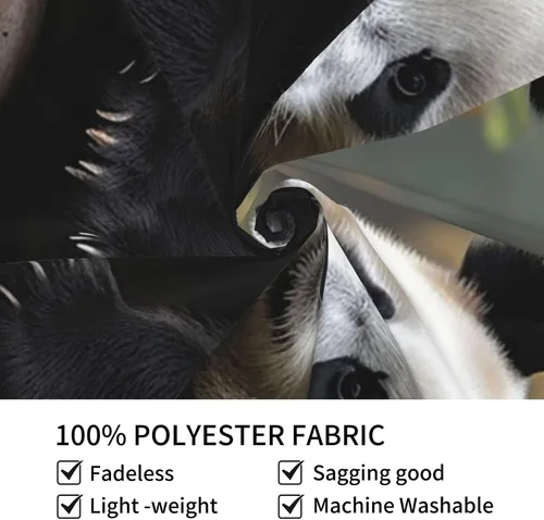 Miniatura 3 de GFLFMXZW Tapiz de dos pandas grandes para colgar en la pared de la sala de estar, tapiz de pared para dormitorio, decoración de pared estética, Dos