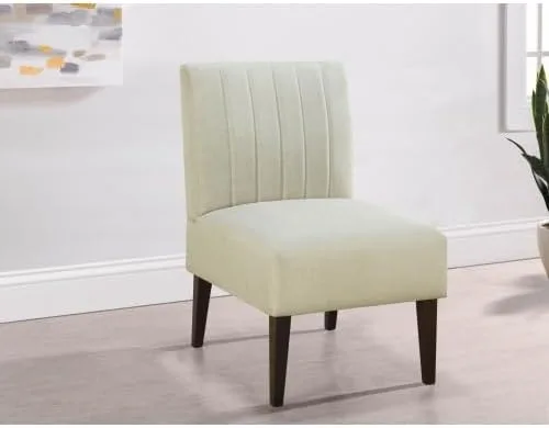 anwickjeff Cómoda silla decorativa tapizada de tela naranja, moderna silla pequeña sin brazos, patas de madera, asiento de felpa, muebles de sala de