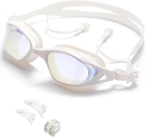 Miniatura 9 de seasprint Gafas de natación, visión súper clara, gafas de natación para adultos, adecuadas para todo tipo de programas de natación Espejo verde