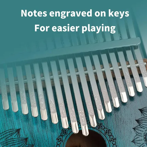 Miniatura 3 de Kalimba - Piano de pulgar de 17 teclas, piano portátil de dedo Mbira, regalos para niños y adultos, instrumento musical, pianos de pulgar, 17