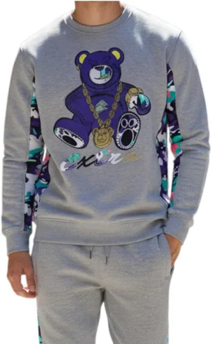 Miniatura 33 de SCREENSHOT APPLIQUE F11966 Premium Fleece Streetwear Chenille EMB Crew Neck Sweatshirt - Classic Fit
