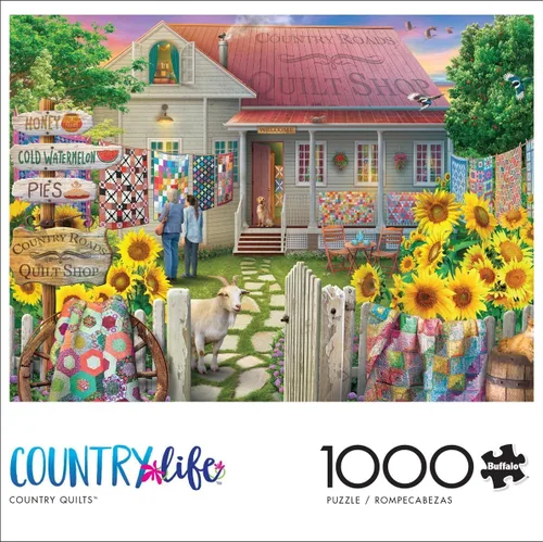 Miniatura 3 de Buffalo Games - Eduard - Country Quilts - Rompecabezas de 1000 piezas para adultos - Rompecabezas desafiante perfecto para noches de juego