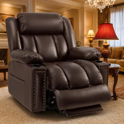 Miniatura 11 de Silla reclinable de elevación de gran potencia de triple motor para personas mayores con calor y masaje, sillas de elevación reclinables