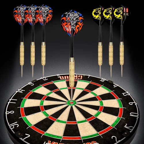 Miniatura 3 de ONE80 Vapor 180 Dardos de cerdas sin grapas Bullseye Steeltip Dardos Extra Vuelos