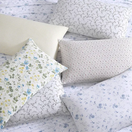 Miniatura 6 de Laura Ashley - Juego de sábanas tamaño individual, sábanas suaves como la mantequilla con un tacto ligero de satén de algodón suave y sedoso - Funda