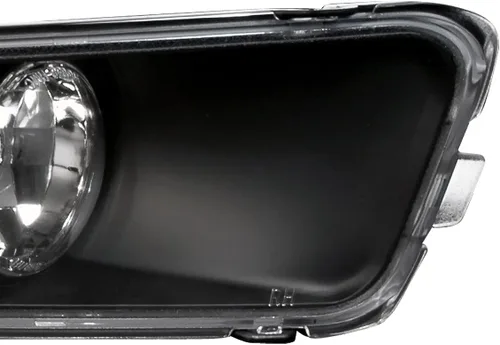 Miniatura 4 de SPEC-D TUNING Faros de parachoques con carcasa negra y lentes transparentes compatibles con Ford Mustang Gt V6 2005-2009, par de montaje izquierdo