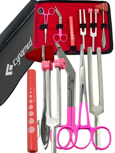 6 unids Reflex Percusión Taylor Hammer Penlight Tuning Tenedor C 256 C 512 Tijeras de vendaje Lister CYNAMED