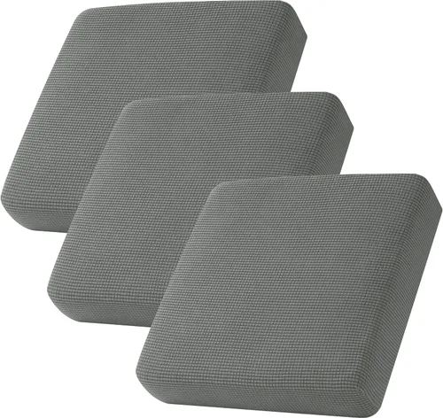 Miniatura 77 de CHUN YI - Funda elástica de cojín para sofá biplaza, funda de asiento de sofá con tela jacquard de elastano (mediana, color marfil blanco)