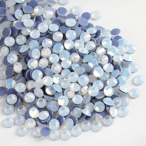 Miniatura 55 de Beadsland Hotfix - 2880 diamantes de imitación de cristal con parte trasera plana para manualidades, ropa, decoraciones de bricolaje, cristal AB