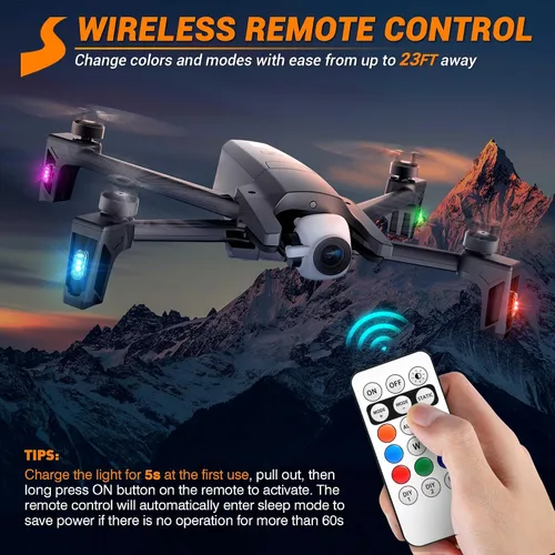 Miniatura 3 de 8 luces estroboscópicas LED inalámbricas, luz estroboscópica LED inalámbrica de alto brillo, 8 colores, 10 modos de flash, carga USB, impermeable