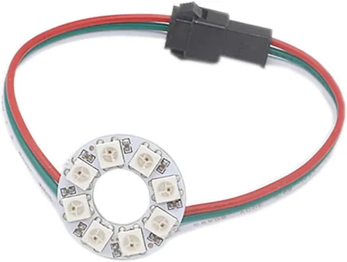 Miniatura 13 de WS2812 8 LED Pixel Ring Black PCB direccionable LED módulos 2812 IC RGB a todo color redondo llevado círculo DC5V
