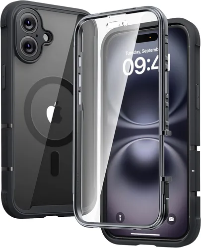 Miniatura 126 de Diaclara - Funda compatible con iPhone 11, carcasa resistente de cuerpo completo con protector de pantalla integrado sensible al tacto y Transparente