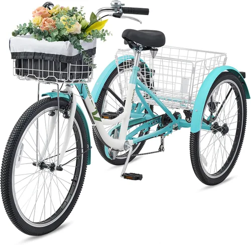 Miniatura 10 de VIRIBUS Adult Tricycle, 7 Speed Tricycle for Adults