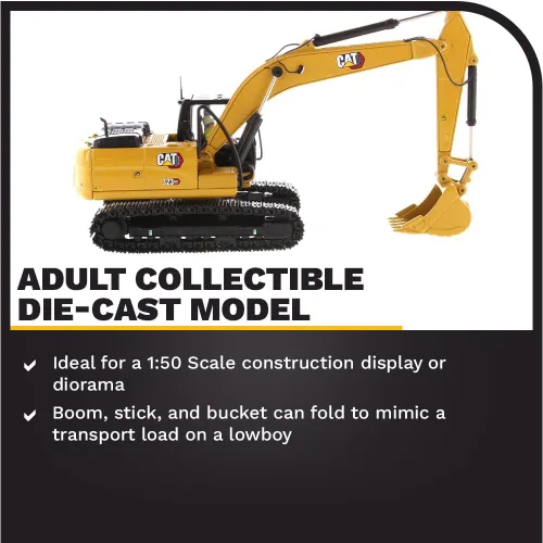 Miniatura 3 de 1:50 Caterpillar 323 GX Excavadora hidráulica - Serie High Line por Diecast Masters