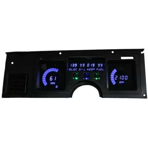 Intellitronix C4 Corvette 1984-1989 - Medidor digital para salpicadero, solución de ajuste directo, LED azul brillante de larga duración,