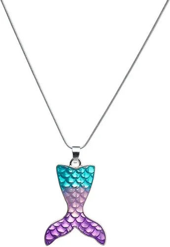 Vinjewelry Girls Rainbow Unicorn Necklace Birthday Party BFF Matching Gift Pastel Multicolored Easter Charm Fairytale