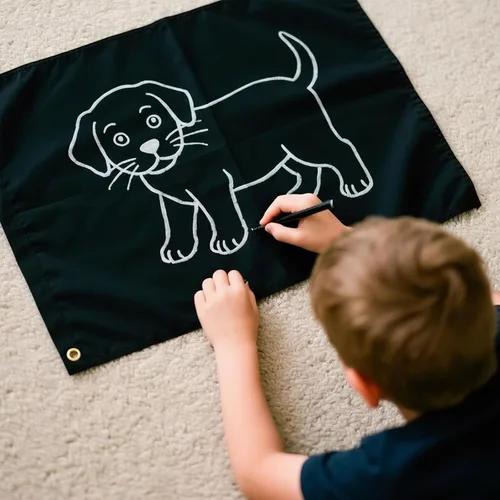 Miniatura 8 de Bandera negra sólida en blanco personalizable de 12 x 18 pulgadas, haz tu propia pancarta personalizada para decorar nailon resistente al aire