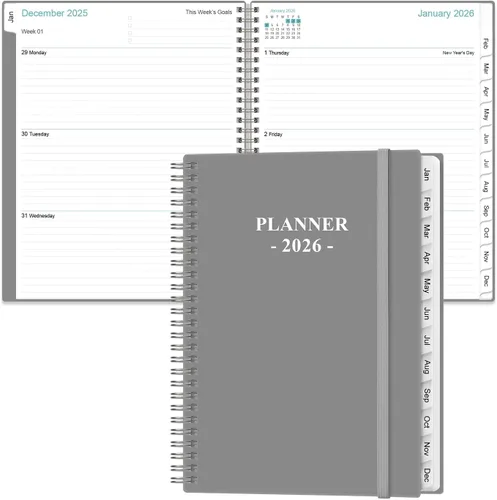 Miniatura 13 de Agenda de bolsillo 2026 - Agenda semanal y mensual 2026 de enero de 2026 a diciembre de 2026, pestañas de 12 meses, 3.75 x 6.75 pulgadas, verde