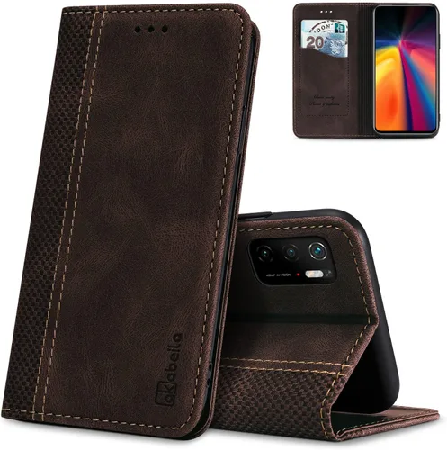 Miniatura 12 de AKABEILA Compatible con Xiaomi Redmi K40 Gaming Wallet Case, PU Leather Kickstand Card Slots Case para Xiaomi Poco F3 GT Cierre Magnético Cubierta