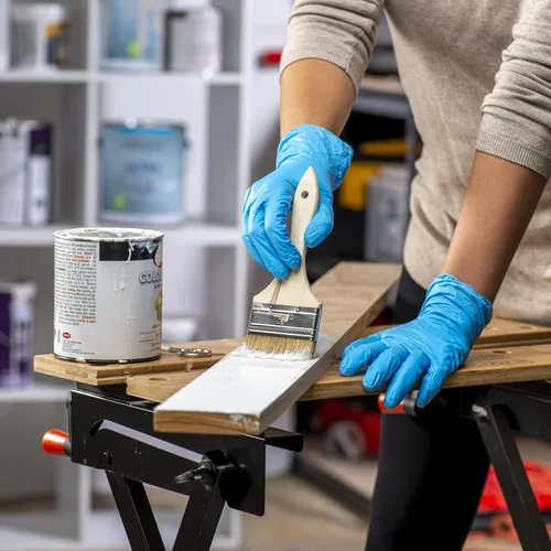 Miniatura 6 de Comfy Package Guantes de plástico desechables de mezcla de vinilo sintético no estériles, sin polvo ni látex
