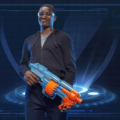 Miniatura 3 de Nerf Elite 2.0 Shockwave RD-15 Blaster, 30 Nerf Dards, 15 dardos giratorios, Bombeo-Acción Slam Fire, capacidad de personalización incorporada 3.1 x