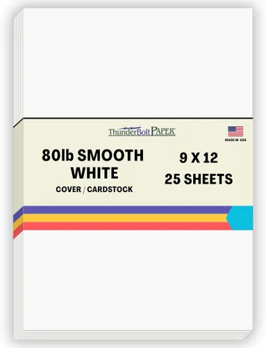Miniatura 58 de 200 hojas de papel para tarjetas blanco brillante liso de 80#, 10,2 x 22,9 cm (4 x 9 pulgadas) Tamaño de inserción para sobre #10 - 36 kg/libra