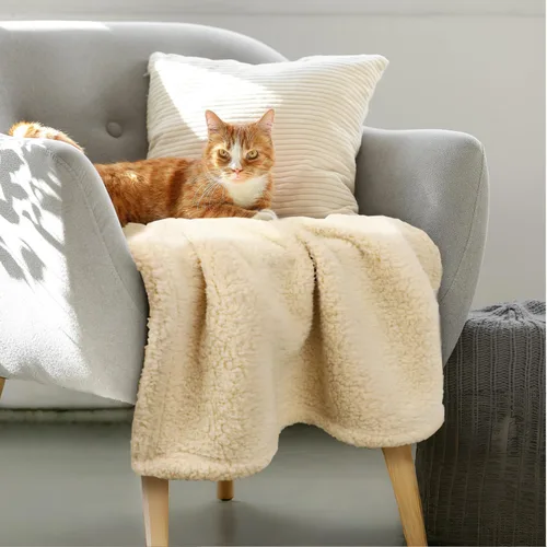Miniatura 5 de furrybaby Manta Suave Premium para Perros Pequeños, Cachorros y Gatos, Lavable, Forro Polar Sherpa de 24 x 32 Pulgadas, Manta para Mascotas