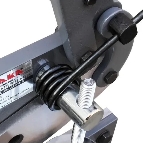 Miniatura 8 de KAKA INDUSTRIAL Cizalla de metal, cortador de chapa metálica de 5 pulgadas para barras de acero y placas de cobre, herramienta manual