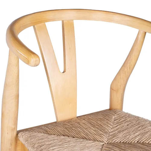 Miniatura 9 de Boraam Sillas de comedor Wishbone - Juego de 2 - Acabado natural