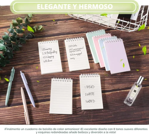 Miniatura 3 de Ddaowanx Cuadernos pequeños, bloc de notas en espiral de bolsillo de 3 x 5 pulgadas con páginas rayadas, el pequeño cuaderno perfecto para Lindos