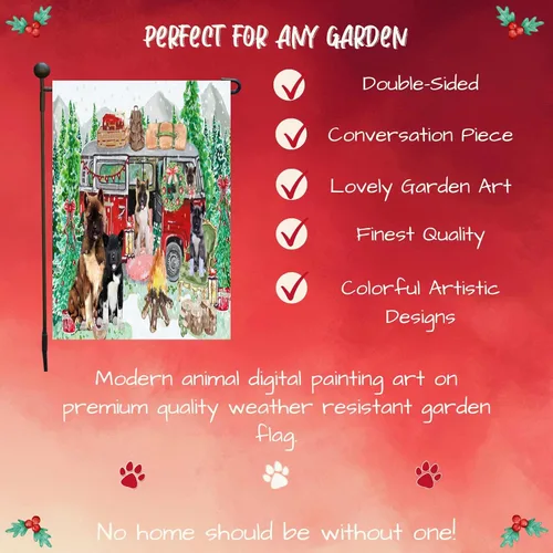 Miniatura 5 de Doggie of the Day American Akita Dogs Garden Flags - Christmas Time Camping - Double Sided - Yard Porch Lawn Spring Decorative Gift - Home Decor 12