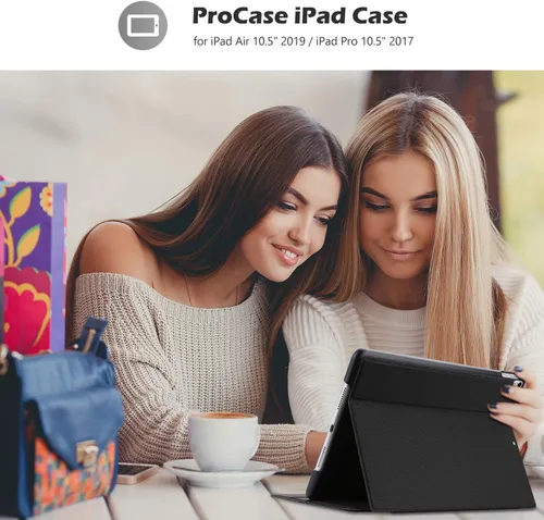 Miniatura 7 de ProCase Funda para iPad Air 3 de 10.5 pulgadas 2019 / iPad Pro 10.5 2017, funda protectora con soporte delgado, funda inteligente para iPad Air