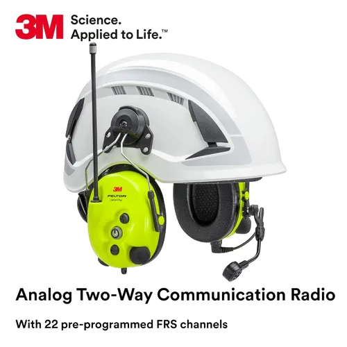 Miniatura 3 de 3M PELTOR LiteCom Plus Headset MT73H7P3E4610NA, protector auditivo se conecta al casco, radio de 2 vías, micrófono de voz con cancelación de ruido