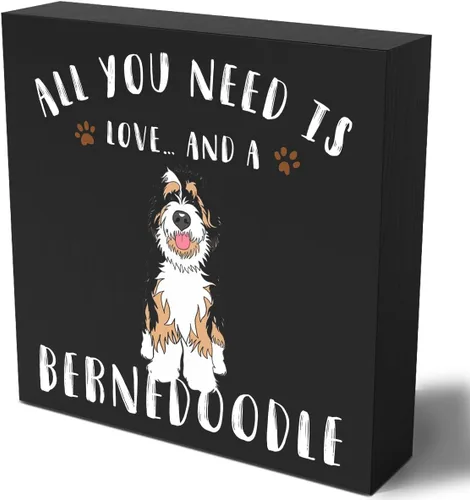 Miniatura 9 de Divertida caja de madera Golden Retriever con texto en inglés «All You Need is Love and a Golden Retriever»