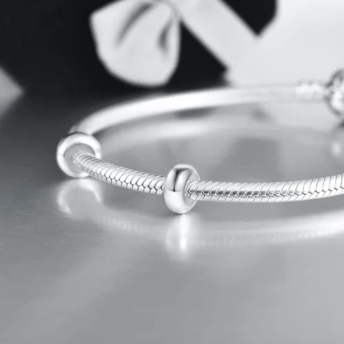 Miniatura 4 de DALARAN Cuentas de tapón para pulseras de plata de ley 925 con clip espaciador para pulseras, Esmalte