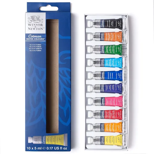 Miniatura 29 de Winsor & Newton 390639 - Cotman Field - Juego de 12 medias pastillas de acuarela