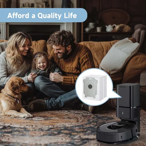 Miniatura 6 de WAIKAS Paquete de 6 bolsas de vacío para iRobot Roomba j9+, j7+, j5+, i5+, j6+, i3+, i4+, i8+, s9+ y otras bolsas de eliminación automática
