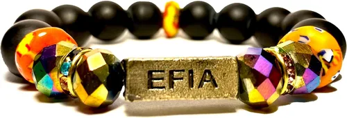 Miniatura 32 de Pulseras africanas tradicionales con nombre nacido en el día para mujeres de Ghana, materiales naturales, ajuste cómodo y holgado