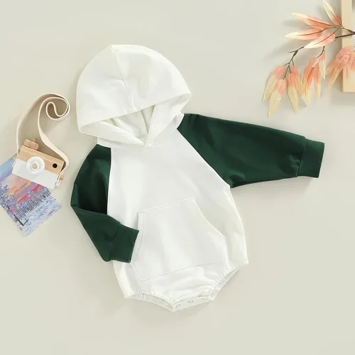Miniatura 3 de Mameluco con capucha para bebé recién nacido, con orejas de conejo, mameluco con orejas de conejo, enterizo de ropa de Pascua