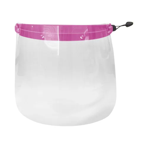 Miniatura 5 de Protector facial transparente multicolor con diadema ajustable (10 protectores con 1 marco) (negro)