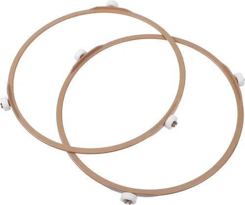 SOLUSTRE Bandeja de microondas, 2 piezas, soporte para plato giratorio de microondas, anillo giratorio de microondas, soporte de bandeja de 7