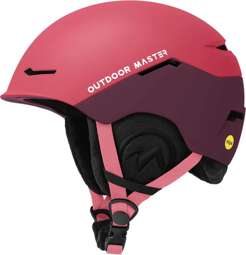 Miniatura 15 de OutdoorMaster ELK MIPS - Casco de esquí, casco deportivo de nieve y snowboard para hombres, mujeres y jóvenes Blanco Perlado