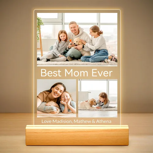 Miniatura 15 de Marco de fotos personalizado con luz nocturna, marcos de fotos personalizados con foto, marco de fotos personalizado, regalos de cumpleaños