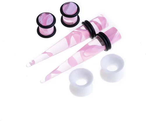 Miniatura 3 de Memsion - Kit de estiramiento para la oreja, 50 piezas, kit de perforación, aretes de calibre 00, 14