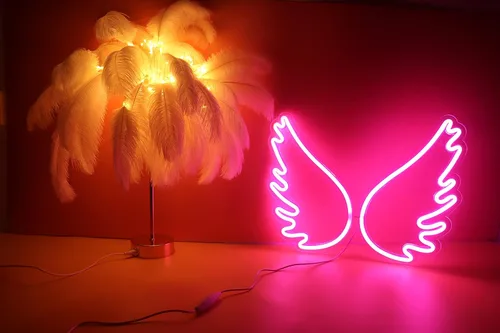 Miniatura 3 de Ulalaza Señal de luz de neón, luces LED nocturnas operadas por USB, decoración de carpa para bar, pub, tienda, club, garaje, hogar, fiesta, Rosa