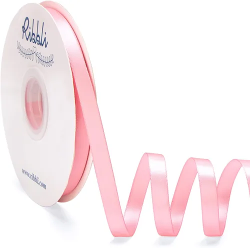 Miniatura 10 de Ribbli Cinta de satén negra de doble cara de 3/8 pulgadas x 50 yardas, cinta negra para envolver regalos, manualidades, decoración de boda, lazos