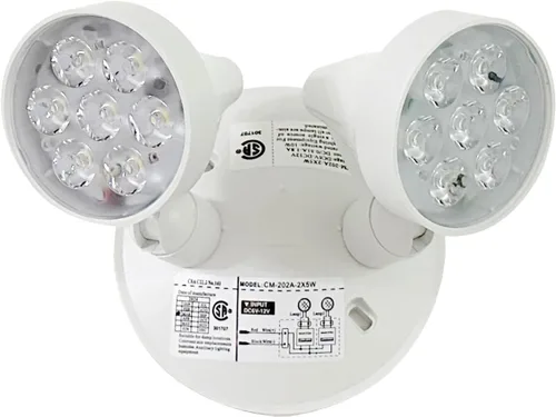 Miniatura 7 de TANLUX Iluminación de cabeza remota de emergencia, 1 paquete de luz de emergencia de un solo cabezal, certificación UL, entrada de voltaje múltiple
