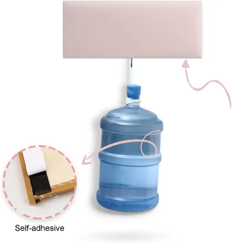 Miniatura 5 de Cabeceros tapizados 3D anticolisión para despegar y pegar, paneles insonorizados montados en la pared para decoración de cama